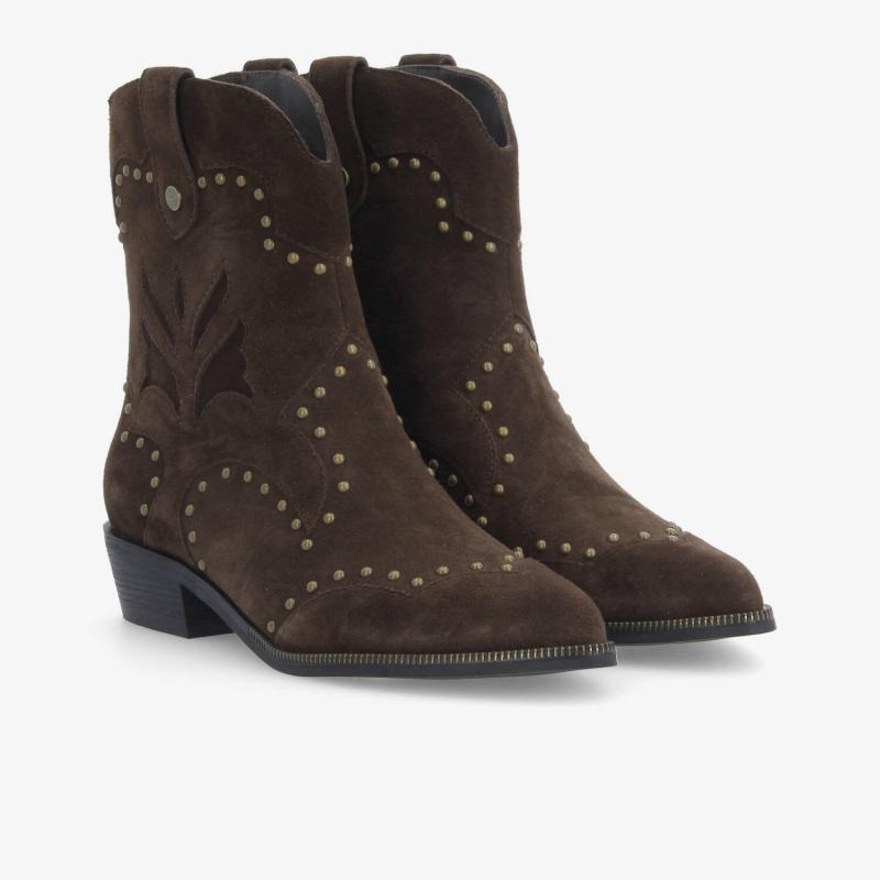 MAIA BOOTS W - SUEDE - BROWN